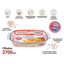 Форма из жаропрочного стекла 2.7 л с крышкой прямоугольная 344х223х61 мм PERFECTO LINEA 12-270011 (12-270011) 
