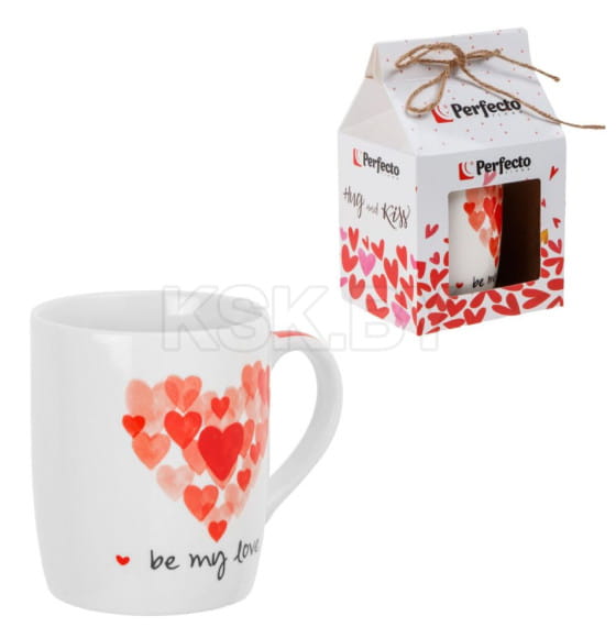 Кружка керамическая 350 мл LOVE HEARTS-3 PERFECTO LINEA 30-063603 (30-063603) 