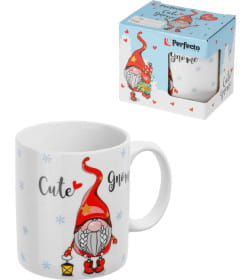 Кружка керамическая 350 мл CUTE GNOME-4 PERFECTO LINEA 30-202524