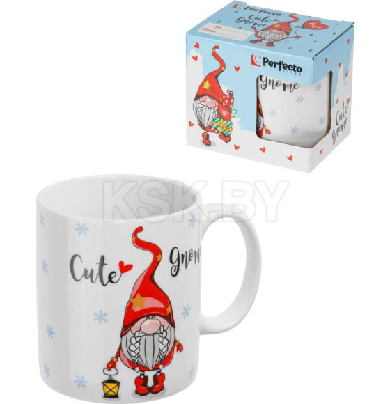 Кружка керамическая 350 мл CUTE GNOME-4 PERFECTO LINEA 30-202524 (30-202524) 