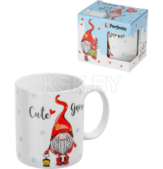 Кружка керамическая 350 мл CUTE GNOME-4 PERFECTO LINEA 30-202524 (30-202524) 