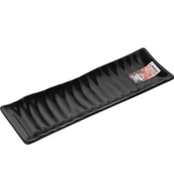 Блюдо керамическое 23.5х7.5х2.5 см ASIAN (черное) PERFECTO LINEA 17-102351