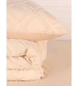 Постельное бельё LoveLife Tufting 2сп "Ромб" 175*215см,200*230см,50*70см-2шт, цвет бежевый, 110 г/м2