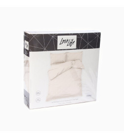 Постельное бельё LoveLife Tufting 2сп "Ромб" 175*215см,200*230см,50*70см-2шт, цвет бежевый, 110 г/м2