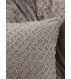 Постельное бельё LoveLife Tufting дуэт "Квадрат" 143*215см-2шт,230*240см,50*70см-2шт, цвет серый, 110 г/м2