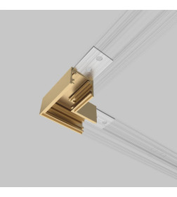 Коннектор угловой для накладного шинопровода Brass Line латунь