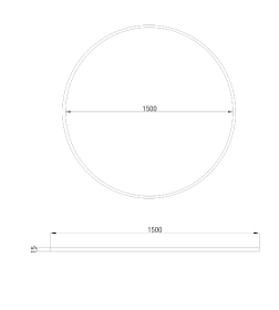 Шинопровод Round Esthetic Magnetic черный Ø1500