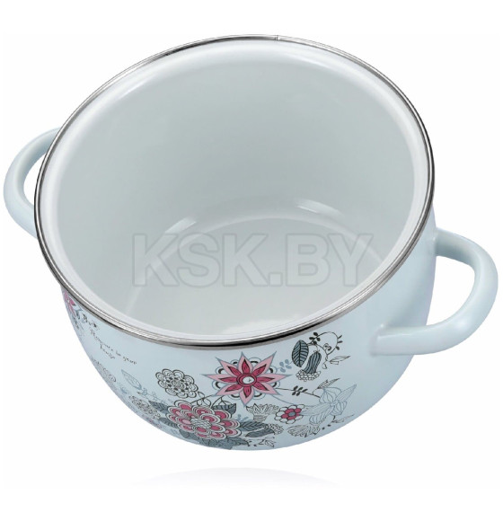 Кастрюля сферическая СтальЭмаль 