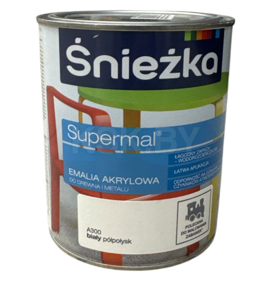 Эмаль акриловая Sniezka Supermal ,  0,8 л РП