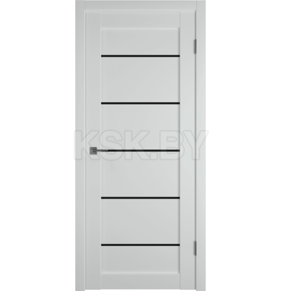 Дверное полотно Emalex E27 Steel,Black gloss 2000х800х35мм
