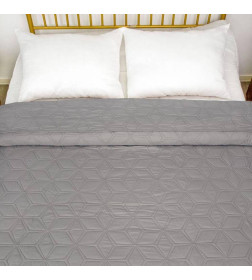 Покрывало MATEX DECORATIVE COVER. FLOWER. Размер: 200x220 Цвет: светло-серый