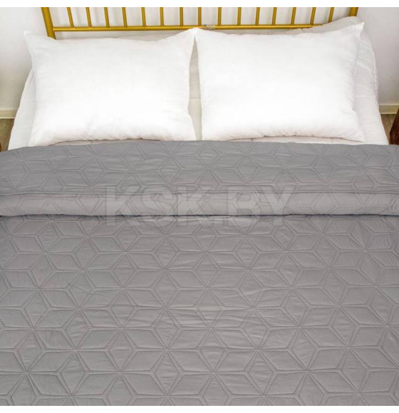 Покрывало MATEX DECORATIVE COVER. FLOWER. Размер: 200x220 Цвет: светло-серый (62-813) 