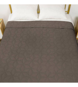 Покрывало MATEX DECORATIVE COVER. FLOWER. Размер: 200x220 Цвет: темно-коричневый