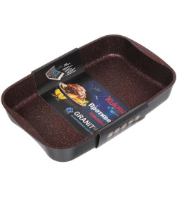 Противень Kukmara пга01а (33,5*22см) "Granit Ultra red"