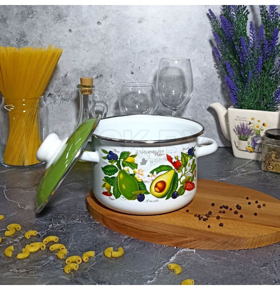 Кастрюля цилиндрическая СтальЭмаль 