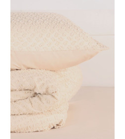 Постельное бельё LoveLife Tufting евро "Квадрат" 200*217см,230*240см,50*70см-2шт, цвет бежевый, 110 г/м2