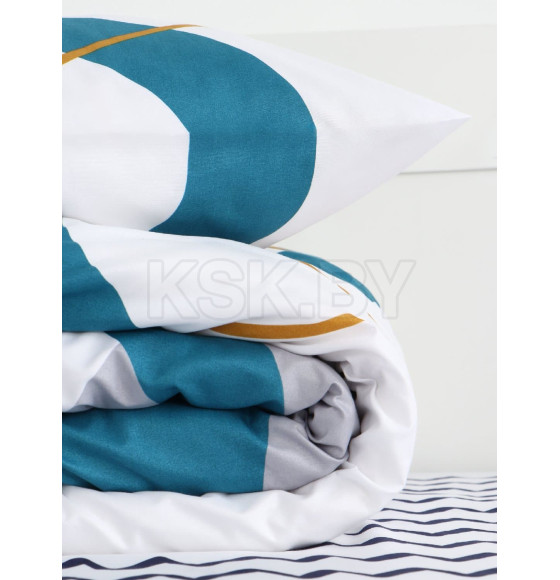 Комплект постельного белья LoveLife 1,5сп Волна 150*225см, 150*225см, 50*70см-1шт, 75гр/м2, микрофибра   10662419 (10662419) 