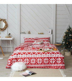 Постельное белье новогоднее LoveLife евро Christmas ornament 200*217см,240*225см,50*70см-2штуки