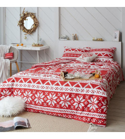 Постельное белье новогоднее LoveLife евро Christmas ornament 200*217см,240*225см,50*70см-2штуки