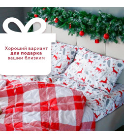 Постельное бельё LoveLife евро «Лапландия», 200х217см, 225х240см, 50х70см-2шт, 100%хлопок, сатин