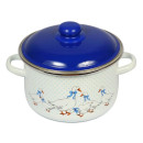 Кастрюля цилиндрическая СтальЭмаль "Гуси" (4,0л) 6RD201M белоснежный (91870) 