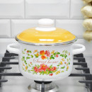 Кастрюля цилиндрическая СтальЭмаль 