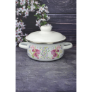 Кастрюля цилиндрическая СтальЭмаль "Мозаика" (1,5л) 1RB161M белоснежный (49222) 