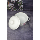 Кастрюля цилиндрическая СтальЭмаль "Мозаика" (1,5л) 1RB161M белоснежный (49222) 