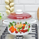 Кастрюля цилиндрическая СтальЭмаль 