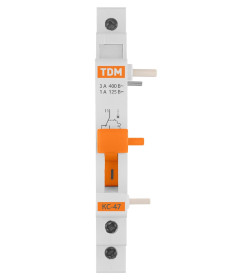 Контакт дополнительный КС47 (для ВА47-29/ВА47-100) на DIN-рейку TDM SQ0206-0196