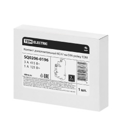 Контакт дополнительный КС47 (для ВА47-29/ВА47-100) на DIN-рейку TDM SQ0206-0196