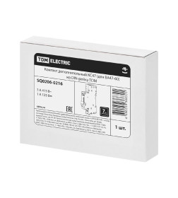 Контакт дополнительный КС47 (для ВА47-60) на DIN-рейку TDM SQ0206-0216