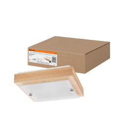 Светильник НПБ 02-2х40-111 УХЛ4 "Киото-1" сосна 2х40 Вт IP20 (270х270х75 мм) TDM SQ0303-0405