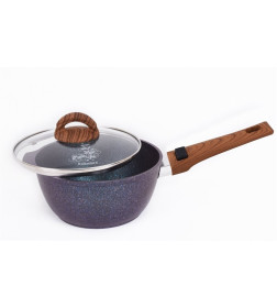 Ковш Kukmara (2,2л) кгг0225а "Granit Ultra blue" (со съемной ручкой, стекл.крышка)