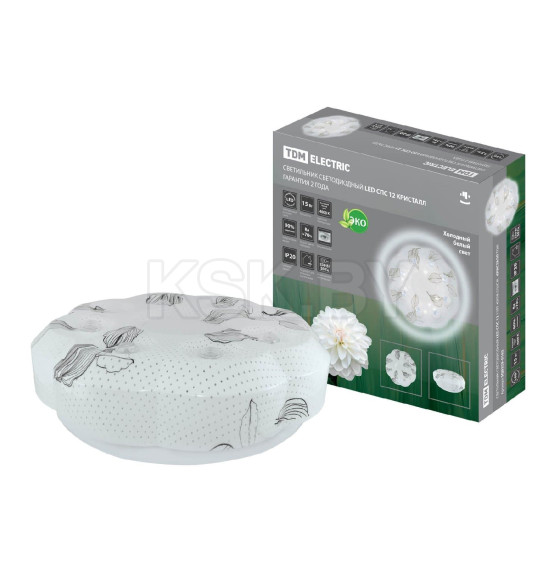 Светильник светодиодный LED СПС 12 15Вт 4000К 35 см, Кристалл TDM SQ0329-0162 (SQ0329-0162) 