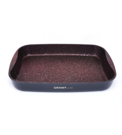 Противень Kukmara пга03а (40*29,5см) "Granit Ultra red"