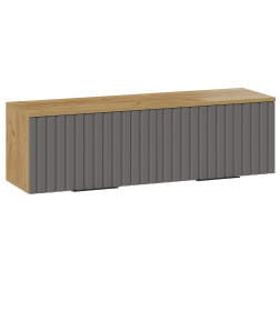 Шкаф настенный Хилтон (Дуб крафт золотой/Графит матовый) ТриЯ 251955