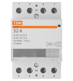 Контактор модульный КМ63/4-32 3НО 1НЗ TDM SQ0213-0018