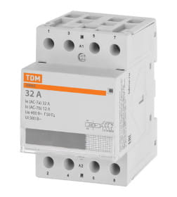 Контактор модульный КМ63/4-32 3НО 1НЗ TDM SQ0213-0018