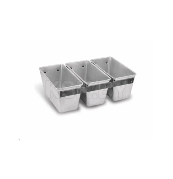 Форма для хлеба Kukmara 500гр.(прямоуг.) 3-х секц. х530 (58213) 