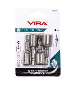 Набор бит для кровельных саморезов VIRA ( упак. 4шт.)