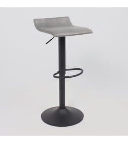 Стул барный SLIM, серый велюр 8167-54/черный