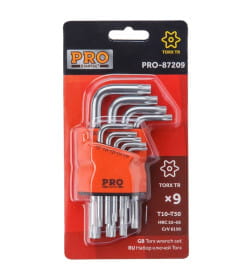 Набор ключей Torx T10-T50 коротких (9 шт.) PRO STARTUL PRO-87209