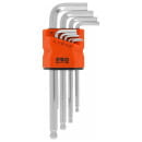 Набор ключей шестигранных 1,5-10 мм длинных с шаром (9 шт.) PRO STARTUL PRO-89209 (PRO-89209) 