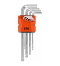 Набор ключей шестигранных 1,5-10 мм длинных с шаром (9 шт.) PRO STARTUL PRO-89209