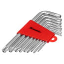 Набор ключей имбусовых TORX T10-T50 CrV, короткие, сатинированные (9 шт.) Matrix 12305 (12305) 