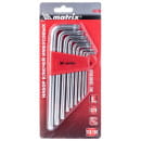 Набор ключей имбусовых TORX T10-T50 CrV, удлиненные, сатинированные (9 шт.) Matrix 12306 (12306) 