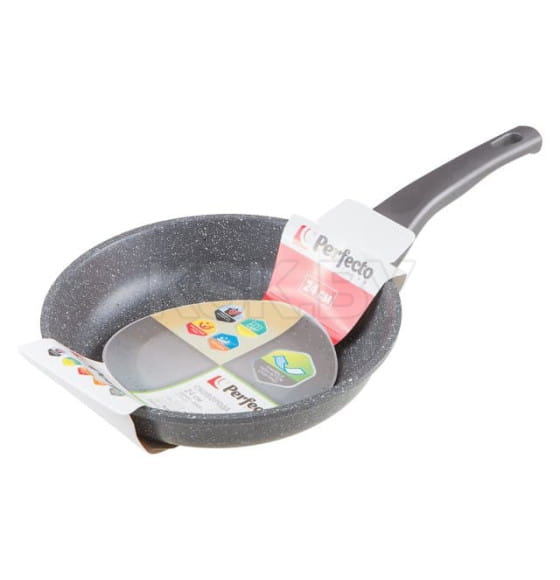 Сковорода литая алюминиевая с антипригарным покрытием 24х5.5 см Grey PERFECTO LINEA 55-240111 (55-240111) 