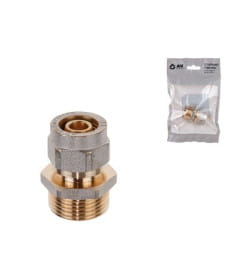 Ниппель 16(2.0) х 3/4" нар. для труб PEX AV Engineering AVE309014