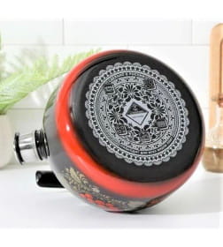 Чайник СтальЭмаль "Рябина" (3,0л) 4с209я черный со свистком